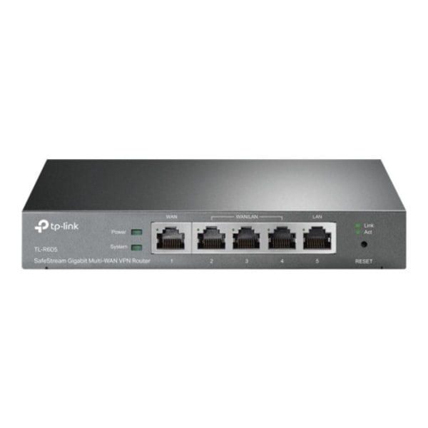 TP-Link SafeStream TL-ER605 V1.6 - router - skrivbordsmodell Svart