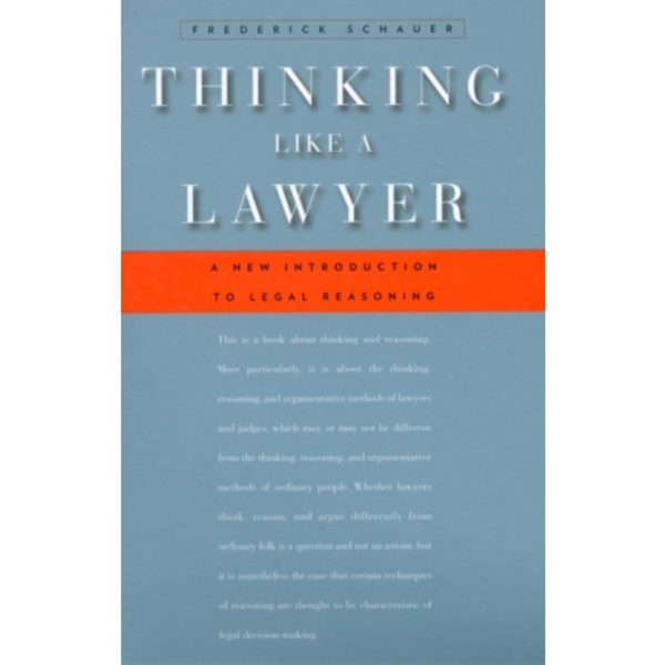 Thinking Like a Lawyer (häftad, eng)