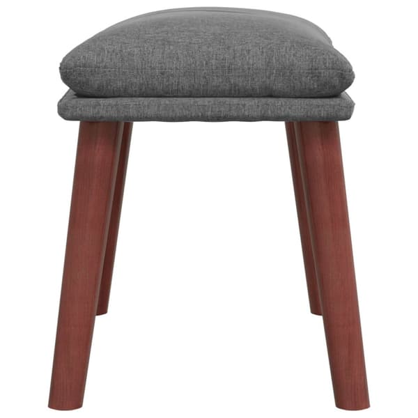 Fotpall ljusgrå 45x29,5x35 cm tyg