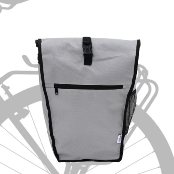 Cykelväska för Pannier Rack 20 L Grå 34x16x59 cm