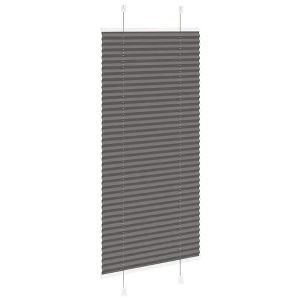 Plisserad persienn svart 55x150cm tyg bredd 54,4cm polyester