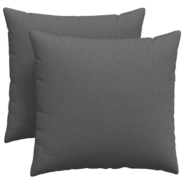 Sofakuddar 2 pcs Mörkgrå 45 x 45 cm tyg