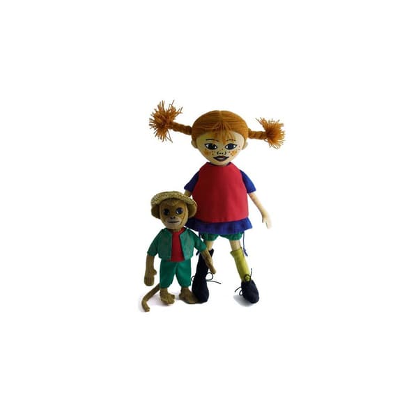 Pippi och Herr Nilsson dockor - i presentkartong