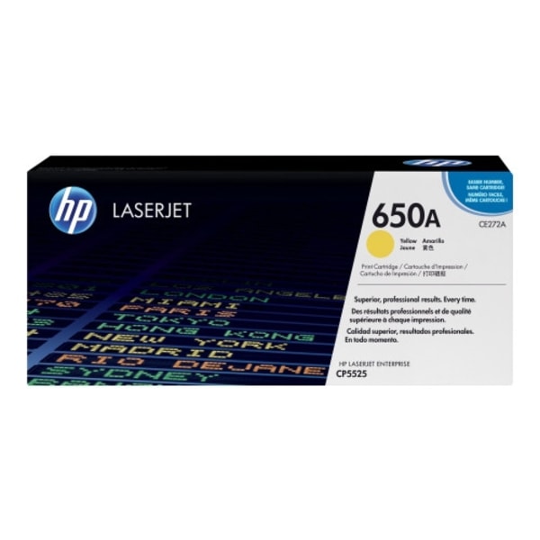 HP 650A - gul - original - LaserJet - tonerkassett (CE272A)