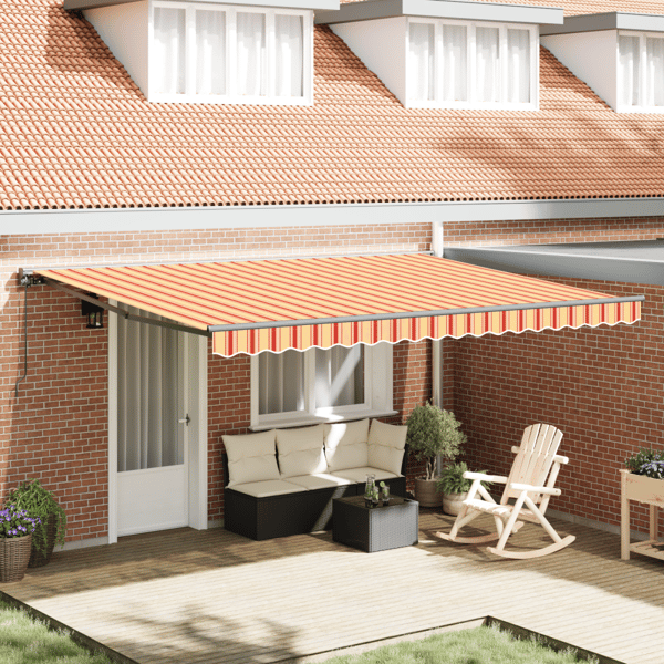 Markisram Flerfärgsdesign 450 × 300 cm