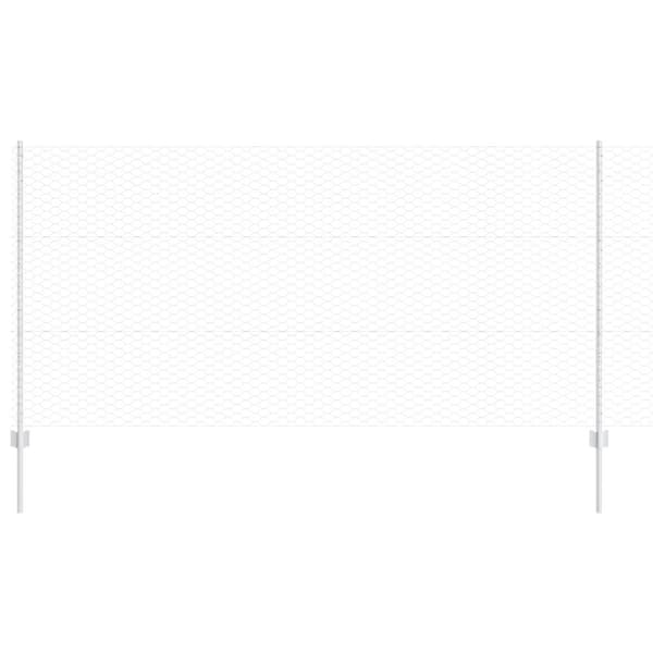 Stängsel med stolpe Silver 1,2 x 50 m Stål