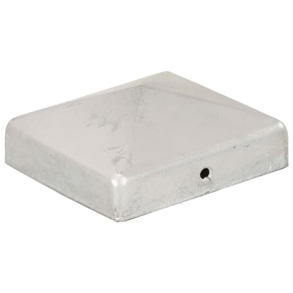 Stolphattar pyramid 6 st galvaniserad metall 81x81 mm