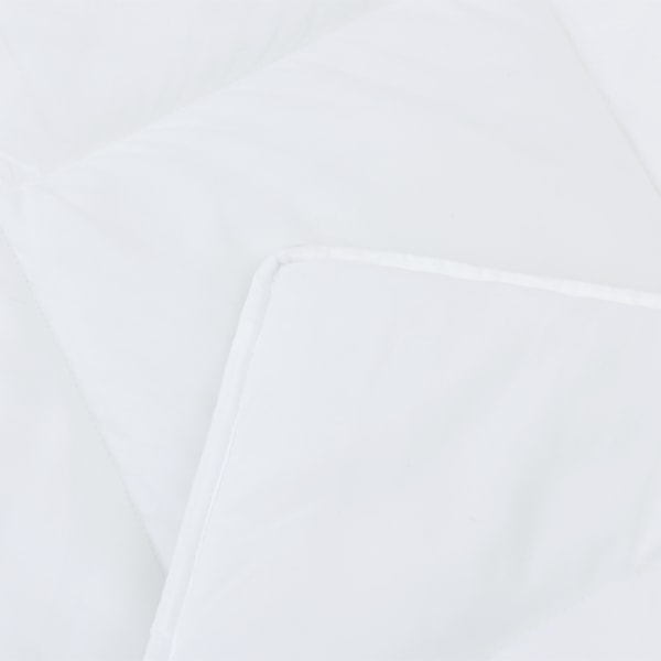 Duntäcke med kudde 2 pcs Vit Mikrofiber
