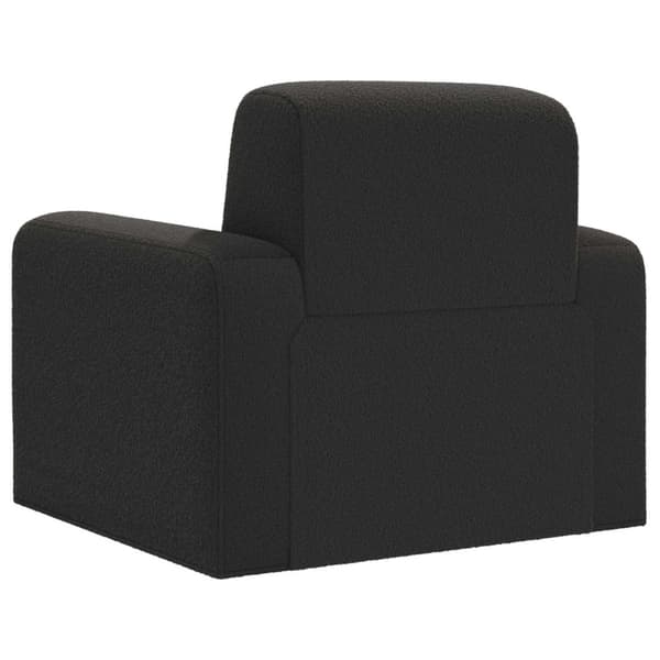 Fåtölj Svart Bouclé