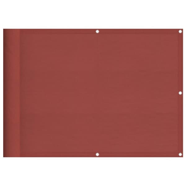 Balkongskärm terrakotta 75x1000 cm 100% polyester oxford