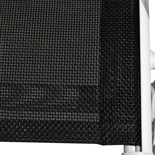 Stapelbara trädgårdsstolar 2 st stål och textilen svart
