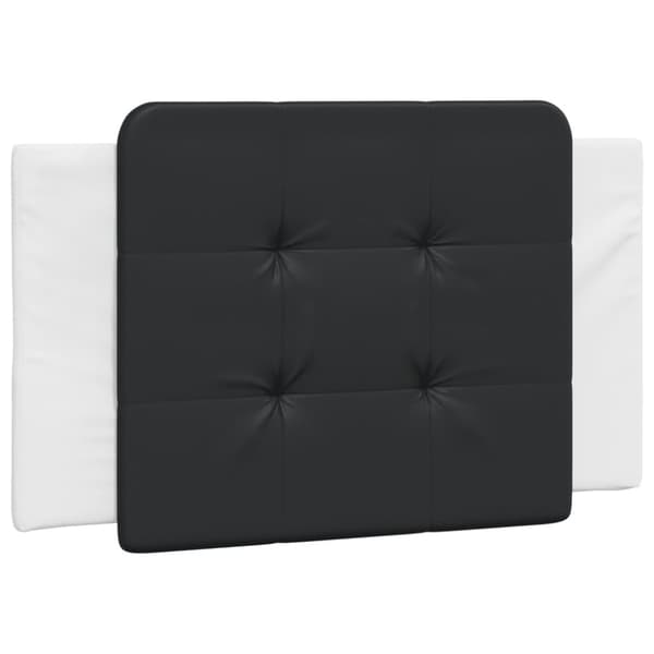 Bed Frame with LED without Mattress "Zadar" White and Black 90x190 cm
