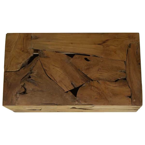 Soffbord 90x50x30 cm äkta teak brun