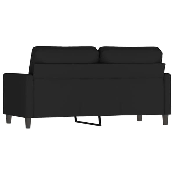 Soffa 2-sits svart 140 cm sammet