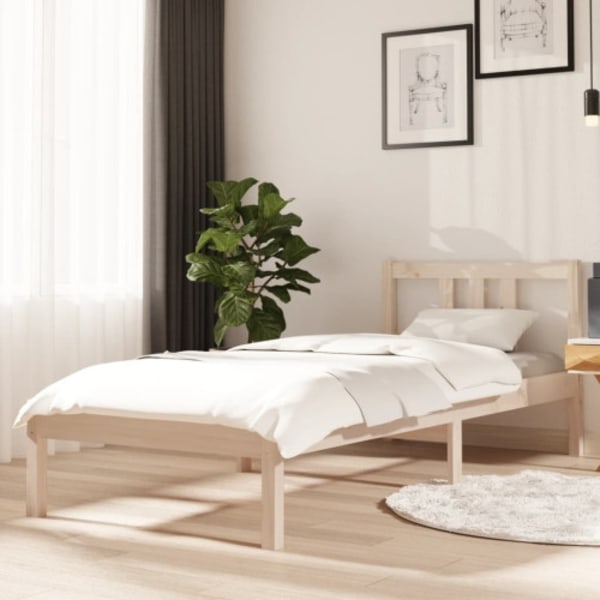 Sängram massivt trä 75x190 cm