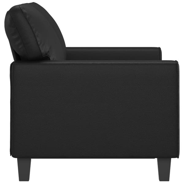 2-sitssoffa svart 120 cm konstläder