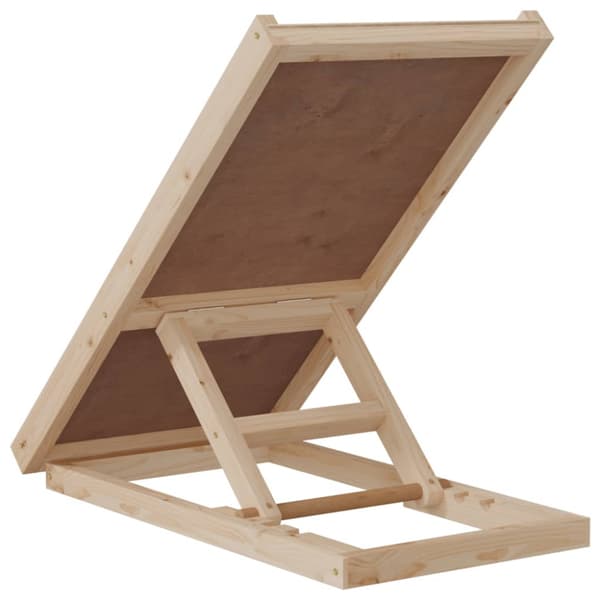 Hundramp grå 70x35 cm massiv gran