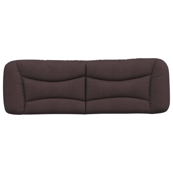 Headboard Cushion "Hvar" Dark Brown 160 cm Fabric