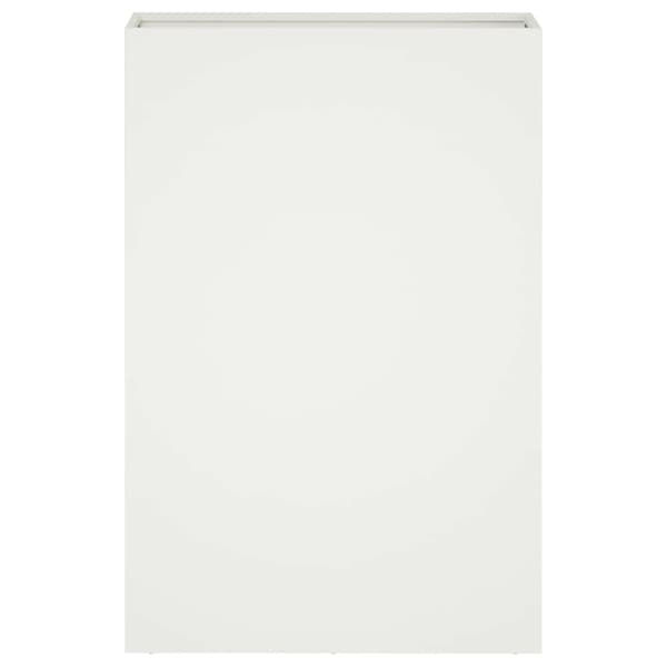 Trädgårdsplanterare 2 st Vit 40 x 20 x 75 cm Kallvalsat stål