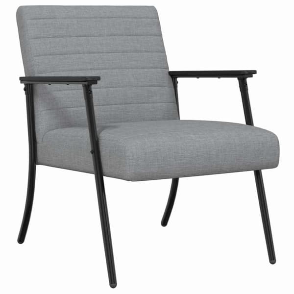 fåtölj Ljusgrå 59 x 75 x 78 cm tyg