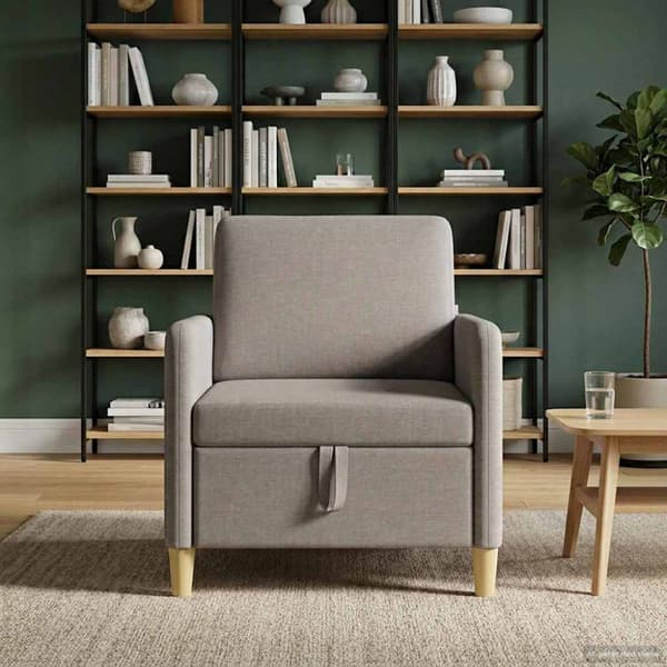 Soffa med förvaring Taupe 72 x 78 x 87 cm Polyester
