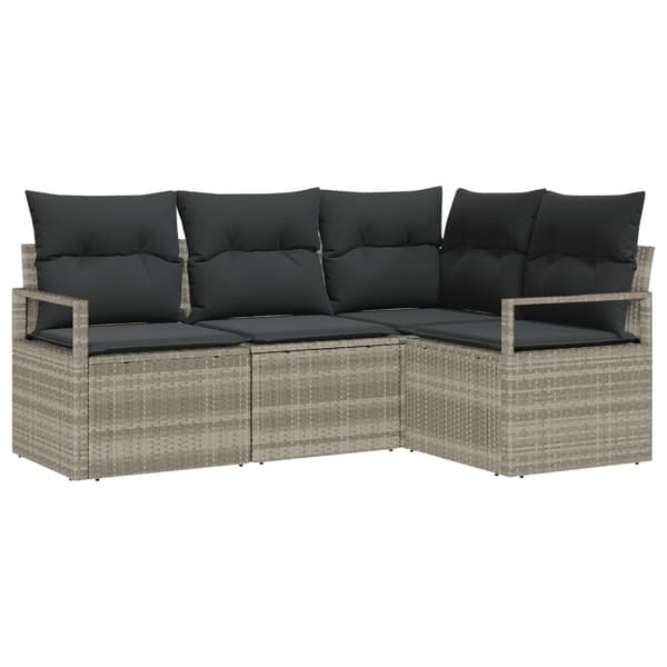 Soffset 4 pcs Ljusgrå konstrotting