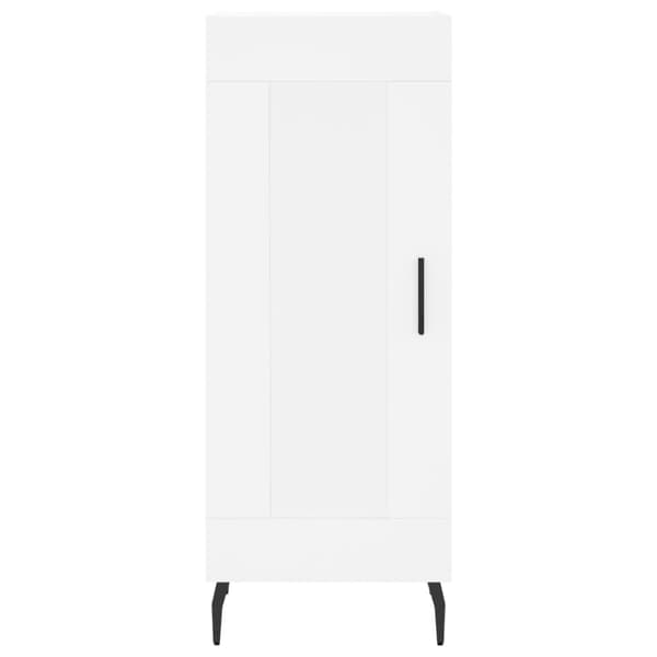 Högskåp vit 34,5x34x180 cm konstruerat trä