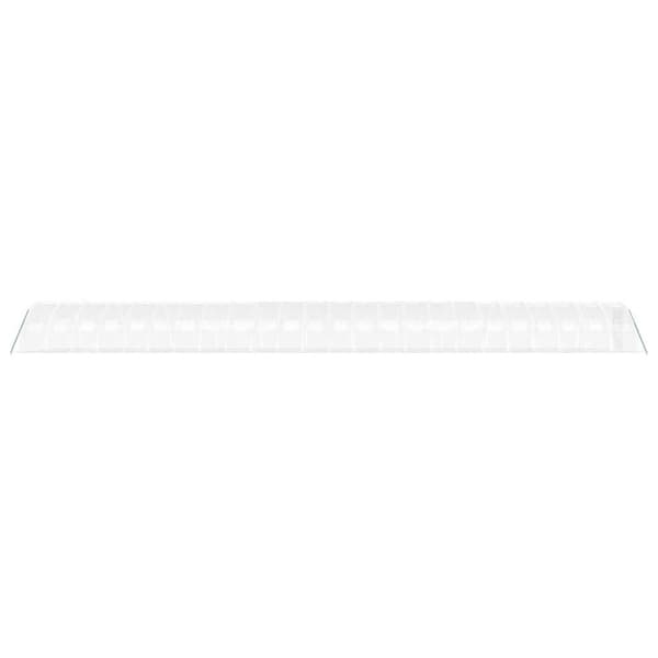 Växthus med stålram vit 96 m² 24x4x2 m