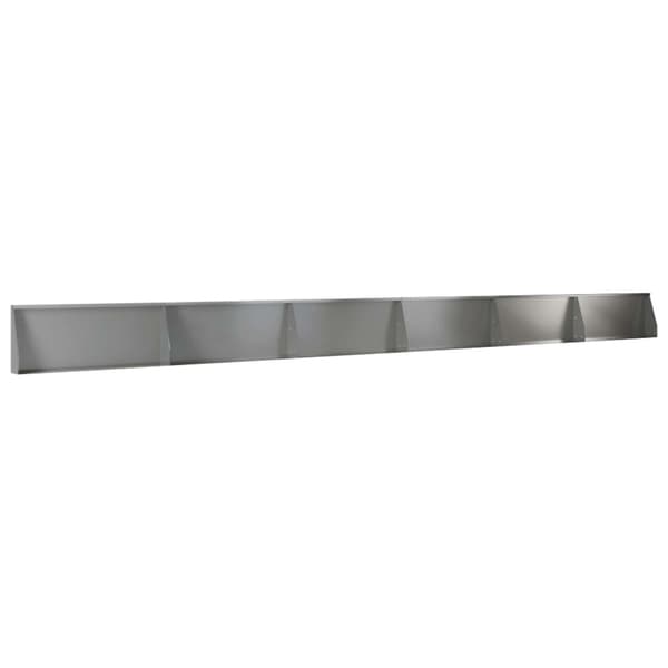 Stödvägg 6 st 100 x 12 x 30 cm Galvaniserat stål Silver