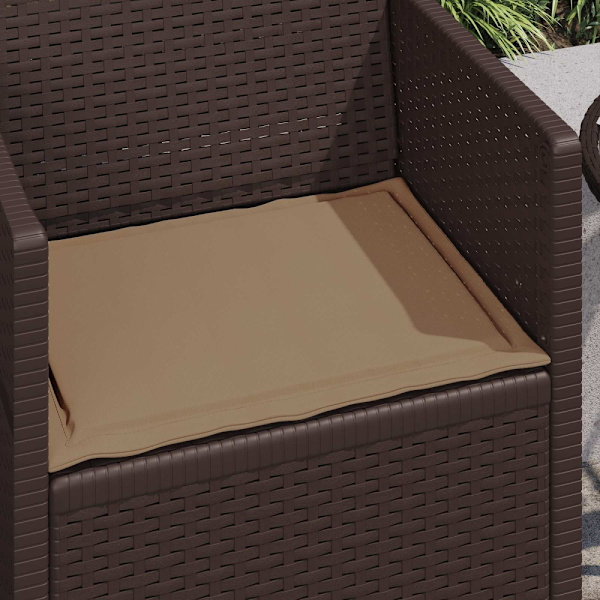 Sittkuddar 4 pcs Taupe 47 x 36 x 2 cm Polyester