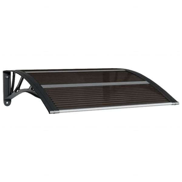 Dörrtak svart 80x75 cm polykarbonat
