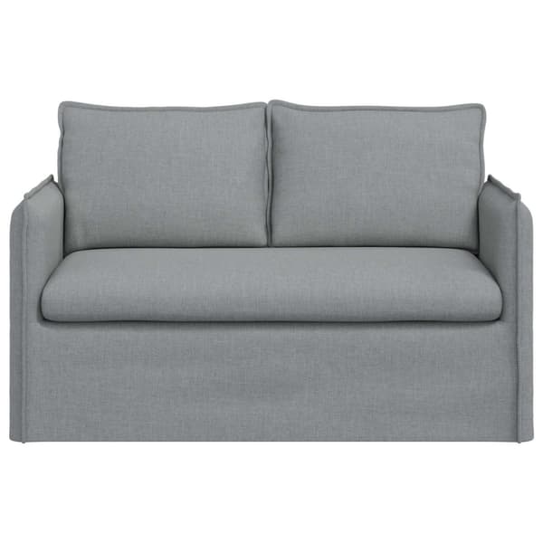 Soffa Ljusgrå 136 x 82 x 85 cm tyg