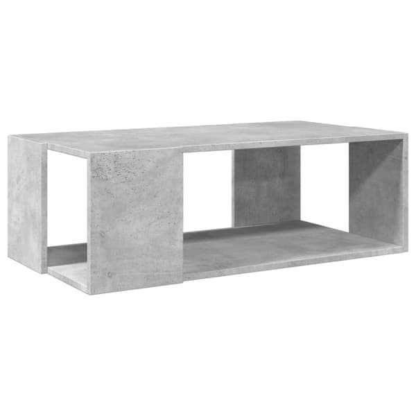 Soffbord betonggrå 89,5x48x30 cm konstruerat trä