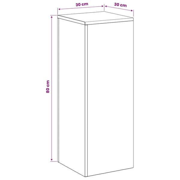 Växtställ 2 pcs Olivgrön 30 x 30 x 80 cm Stål