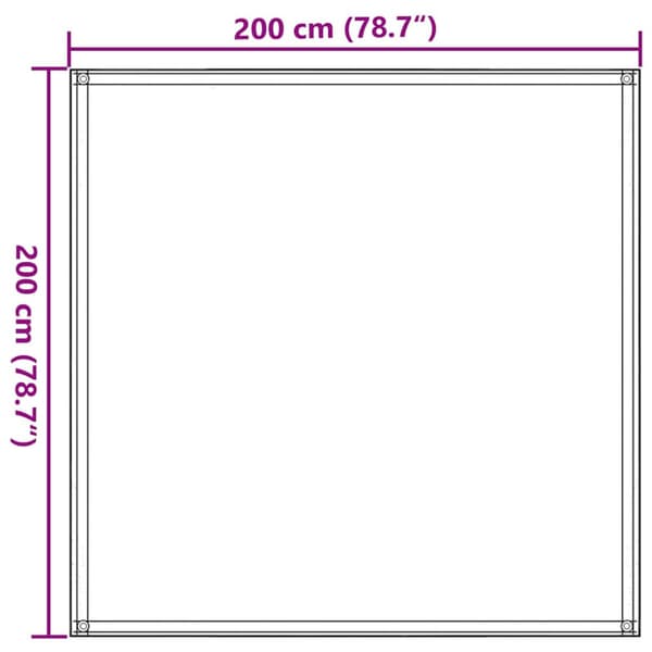 Tältmatta 200x200 cm taupe