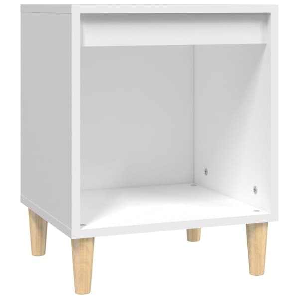 Sängbord 2 st vit 40x35x50 cm