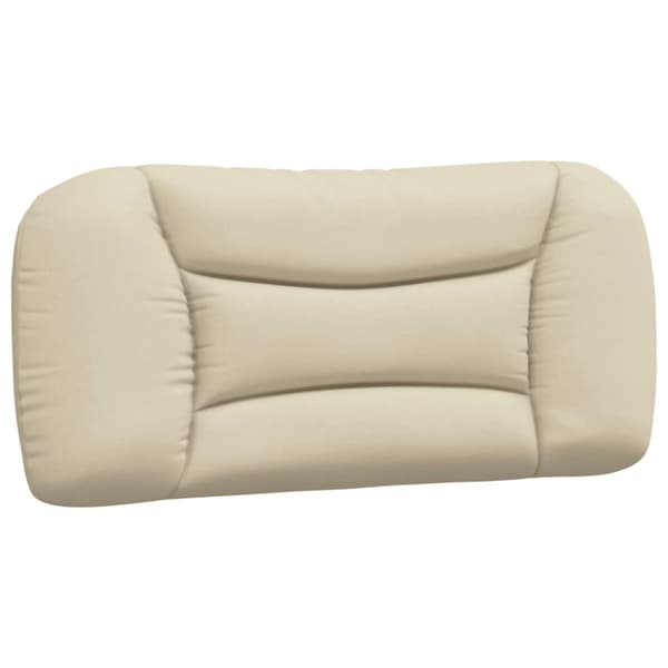 Bed Frame without Mattress "Hvar" Cream 90x200 cm Fabric