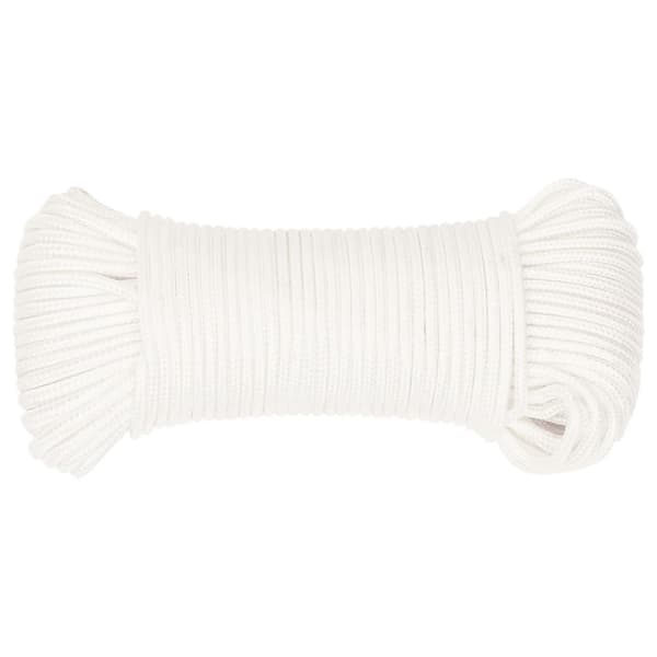 Båtlina helvit 3 mm 25 m polypropylen