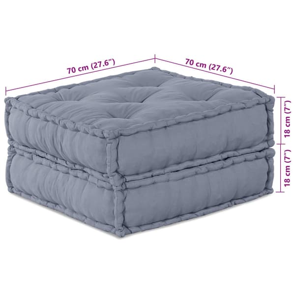 Modulsofa enhet 2 pcs Grå 140 x 70 x 36 cm Tyg