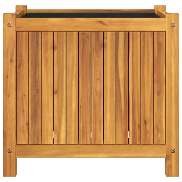 Odlingslåda med foder 54x31x50 cm massivt akaciaträ