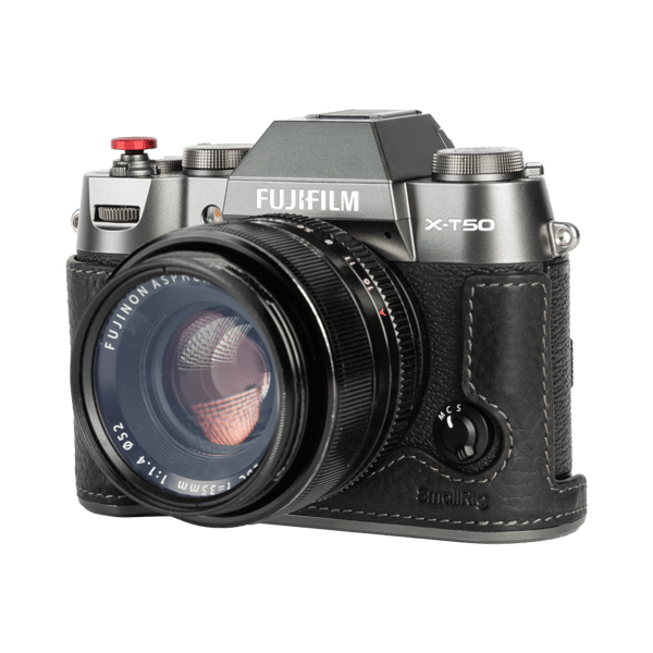 SmallRig 4709 Leather Half Case Kit for Fujifilm X-T50 Black