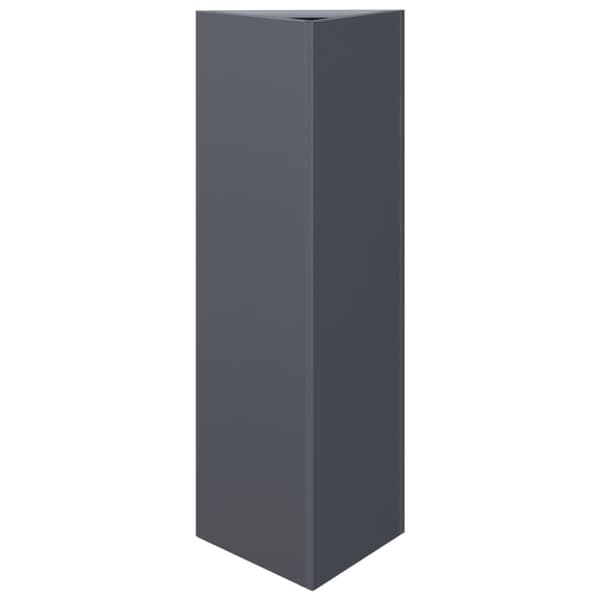 Odlingslådor 2 st antracit triangulär 30x26x75 cm stål