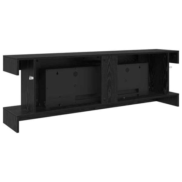 Elektrisk eldstad Svart ek 150 x 30 x 50 cm Konstruerat trä