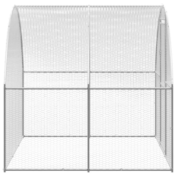 Hönsbur för utomhusbruk 3x4x2 m galvaniserat stål