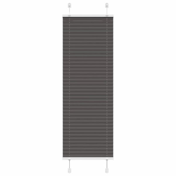 Plisserad persienn svart 50x100cm tyg bredd 49,4cm polyester