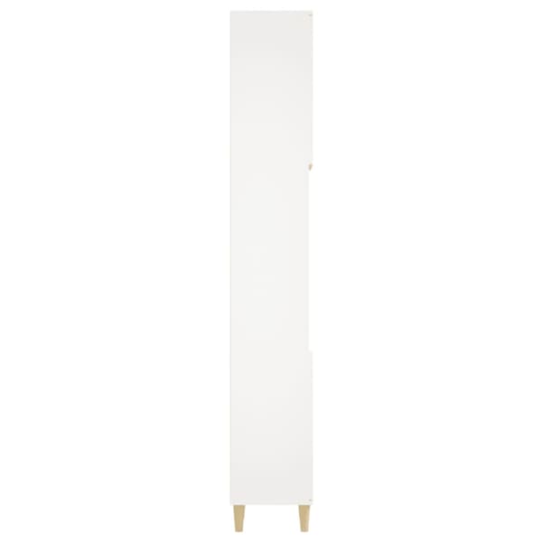 Badrumsskåp vit 30x30x190 cm konstruerat trä