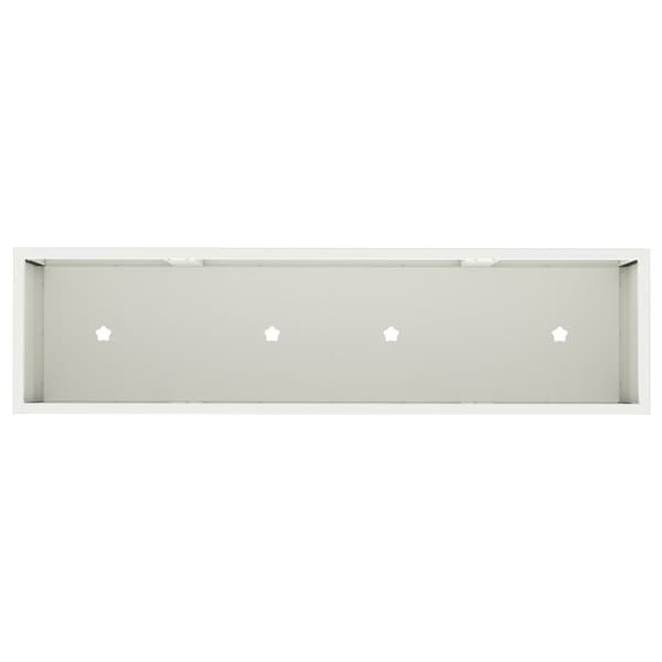 Höjdträdgårdsplanterare Vit 100 x 26 x 82 cm Stål