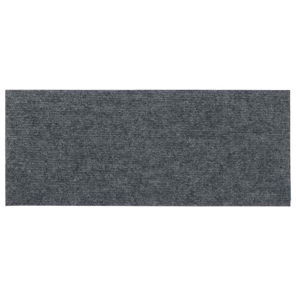 Trappmattor självhäftande 30 st 60x25 cm ljusgrå rektangulära