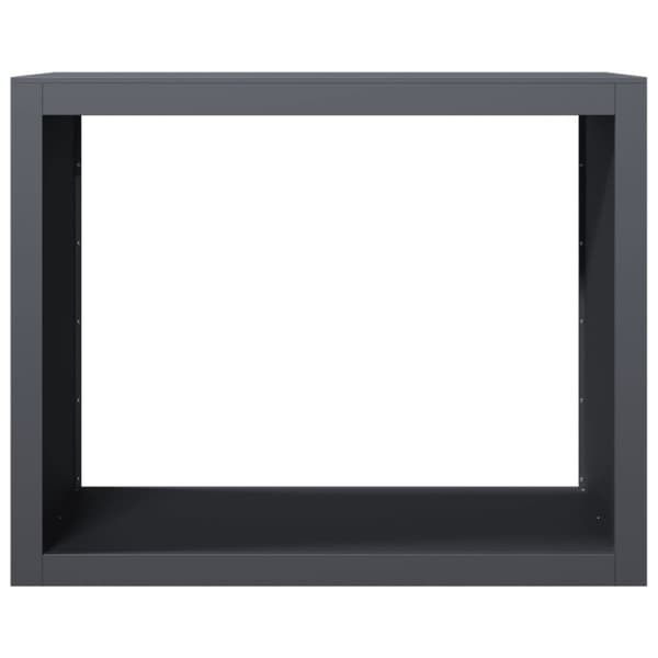 Vedställ antracit 100x40x80 cm stål