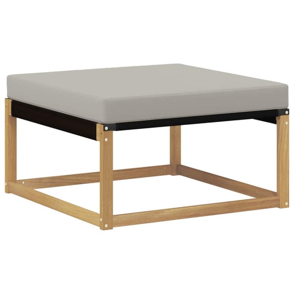Utomhussoffset 6 pcs Vit och ljusgrå 79 x 79 x 37 cm